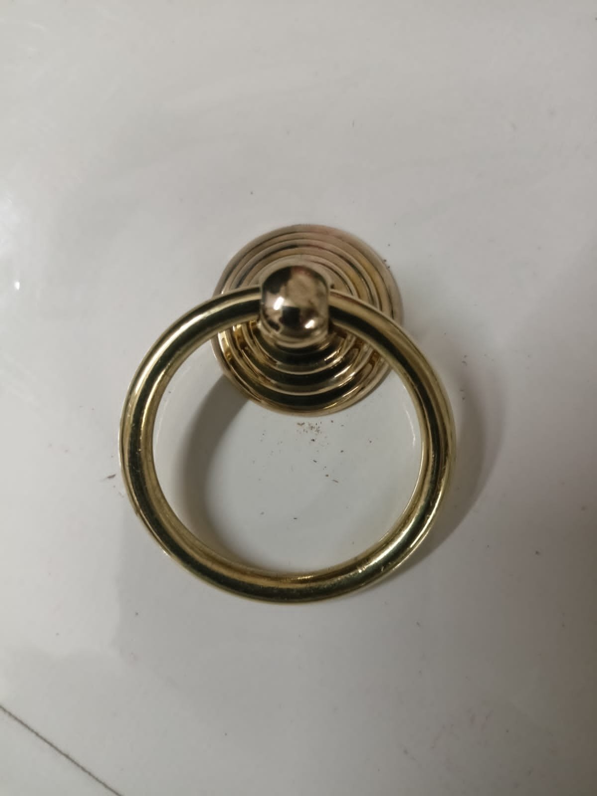 Gold Brass Ring Pull Handle