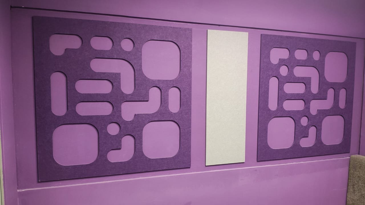 Laser-Cut Acoustic Felt Wall Art Panels