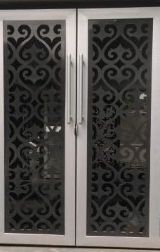 Laser-Cut Scroll Jaali Main Door