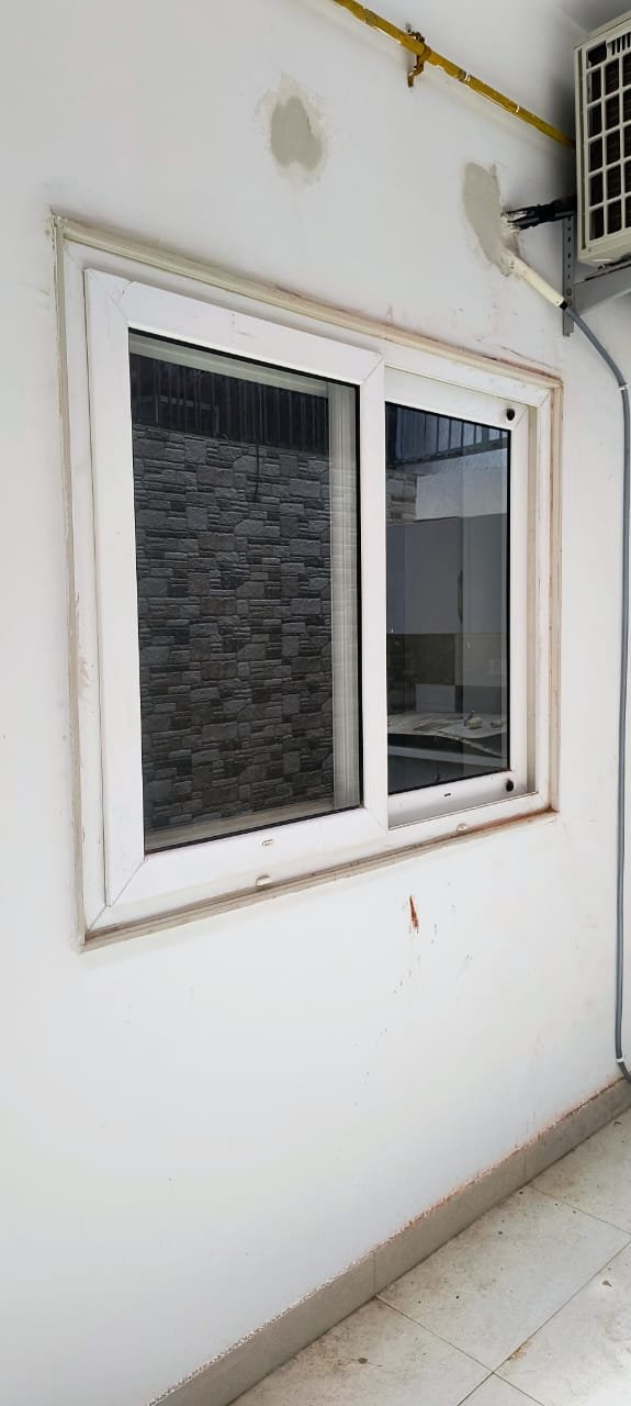 White UPVC Sliding Window
