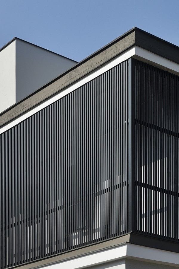Black Louver Balcony Façade